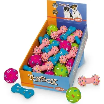 Hračka pro psa Nobby Toy pes hračka latex barevný mix 5-9cm