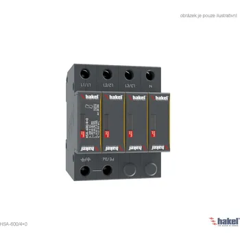 Přepěťová ochrana Hakel 24586 HSA-600/4+0 SPD typ 2+3