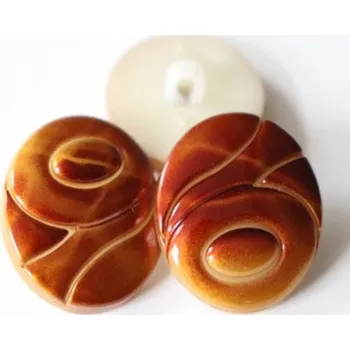 Knoflík 20438 Knoflík 6229/34 - Hnědá, 20 mm