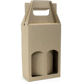 Elektroinstalační krabice Krabice na 2 miniatury 120 x 60 x 185 mm, přírodní