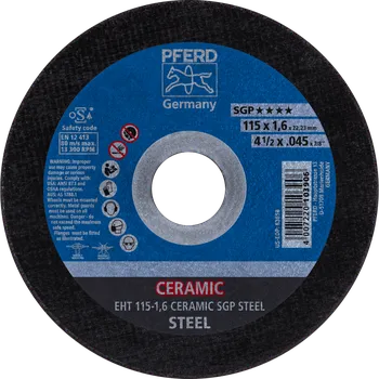 Řezný kotouč Pferd 61301516 | Řezný kotouč 115 x 1,6 x 22,23 mm, CERAMIC SGP STEEL
