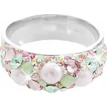 JSB bijoux s.r.o. Stříbrný prsten šína s krystaly Swarovski do bombé Multi (Stříbro 925/1000)