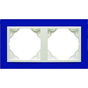 ELKO EP 90920 TZG modrá / ledová 2-rámeček modrá, mezirámeček ledová