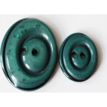 Knoflík Knoflík zelený 306/36 - Zelená, 15mm