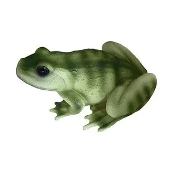 dekorace ŽÁBA sedící 12,5x18cm, v.8,7cm, DB, polyresin