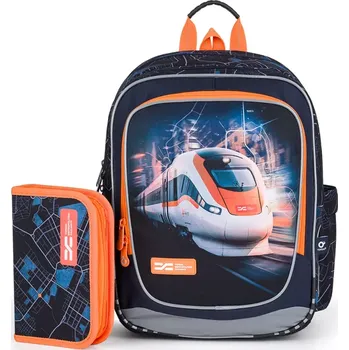 Školní batoh Lehký batoh s vlakem Topgal ENDY 24012 SET SMALL