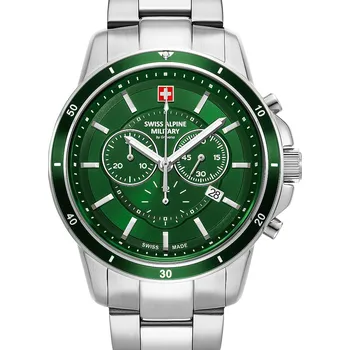 Hodinky Swiss Alpine Military 7089.9134 Chronograph Mens Watch 44mm 10ATM