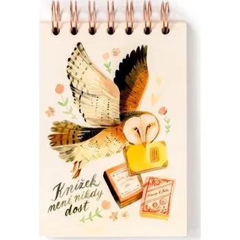 TO DO list kroužkový "Knížek není nikdy dost"