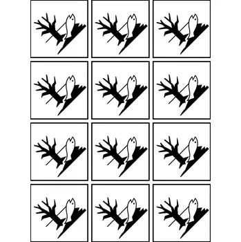 Látky ohrožující životní prostředí - obaly samolepící vinylová fólie aršík 50x50 mm 12 ks