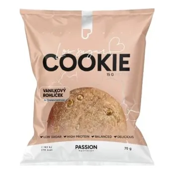 Passion Nutrition Cookie 70 g - Vanilkový rohlíček + Sleva 3 % pro registrované
