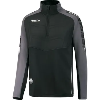 Pánská mikina Saller X.72 Thermo tréninková mikina BARVA: 380 černá-šedá, Velikost: XXL Funkční termo mikina do chladného počasí