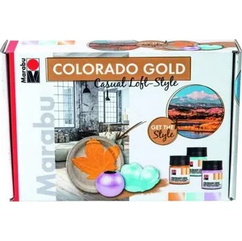 Marabu efektová metalická barva sada CASUAL LOFT STYLE