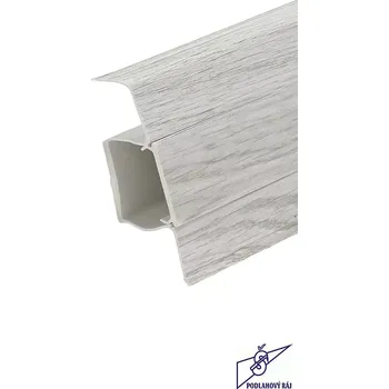 soklová lišta Lišta soklová SLK 60 Q Döllken, 3048 - 2,5m (Elektrikářská podlahová lišta Döllken SLK60 Q lišta 5116556 3048)