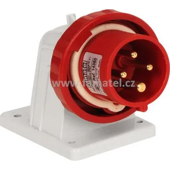 Elektrická zásuvka Famatel 14350 Přívodka vestavná IP67/400V/16A/4P 6h, úhel 90° - SpeedPRO