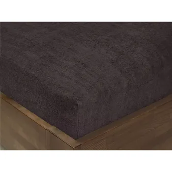 Prostěradlo Froté prostěradlo s napínací gumou - tmavě šedé 160x200