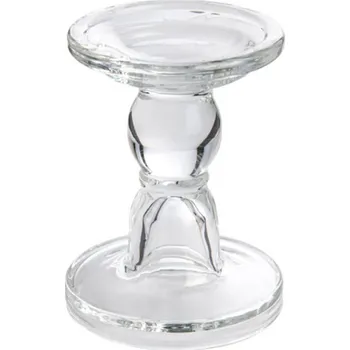 Svícen Svícen DUAL skleněný strojní výroba d9x11cm