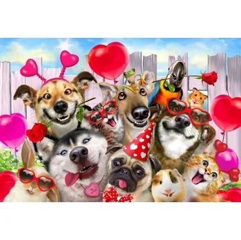 Wooden City Puzzle Čas na párty 2v1, dřevěné, 150 dílků