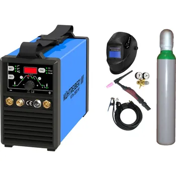 Svářečka Kühtreiber KITin 1500HF + kabely 25/3m + TIG hořák + kukla 725S + ventil + lahev