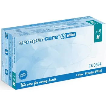 Sempermed Sempercare Edition latexové nepudrované bílé 100 ks, M
