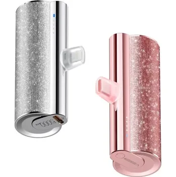 Powerbanka Externí baterie 5000mAh s konektorem typ C stříbrná