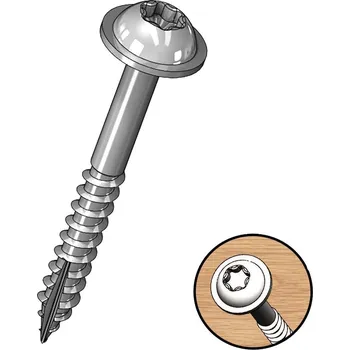 Vrut Milescraft | PocketScrews - vruty pro kapsové spoje Délka: 32 mm, závit: hrubý (coarse), Obsah balení: 100 ks