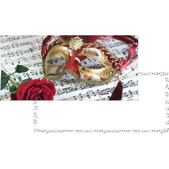 Obálka Alvarak Obálka na peníze - noty a růže