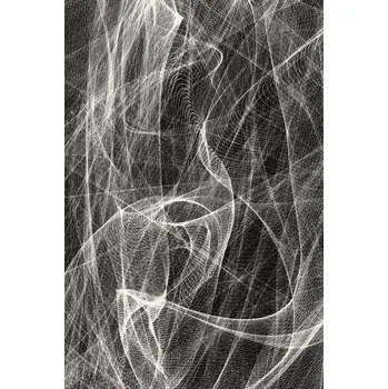 Koberec Vlněný koberec Agnella Opal Fractals Černý - 170 x 240 cm