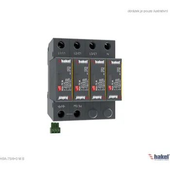 Přepěťová ochrana Hakel 27509 HSA-75/4+0 M S SPD typ 2+3