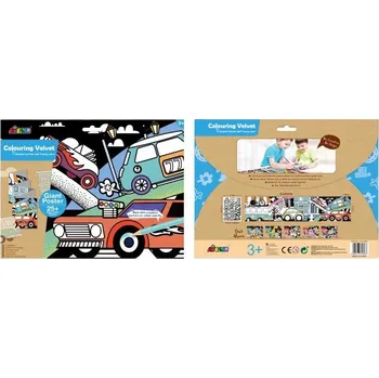 omalovánky Avenir Sametové omalovánky MAXI - Auta 126 x 29 cm