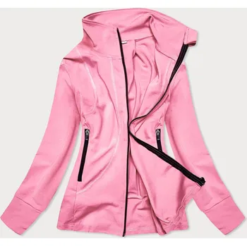 Dámská mikina Světle růžová dámská mikina se stojáčkem (HD150-25) odstíny růžové XL (42)