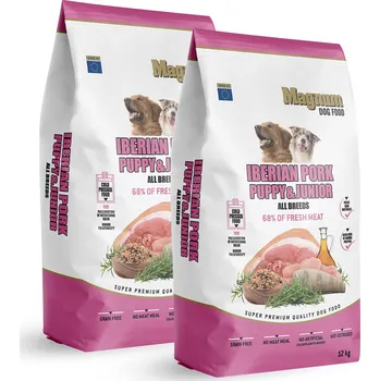 Krmivo pro psa Magnum Iberian Pork Puppy & Junior 2x 12 kg
