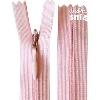 Zip zip skrytý spir SVĚTLE RŮŽOVÁ No3 4416XX - Sv.růžová, 20 CM