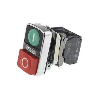 Stykač Schneider Electric XB4BW73731G5 Ovládač stiskací dvoutlačítkový,se signálkou,120V