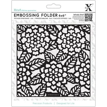 Výtvárné potřeby DOCRAFTS Xcut embosovací kapsa - chryzantémy 15 x 15 cm