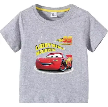 Dětské tričko CARS Lightning McQueen (mix barev) Barva: Šedá, Velikost: 80