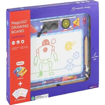 Výtvarná sada MierEdu Magická magnetická malovací tabulka - robot