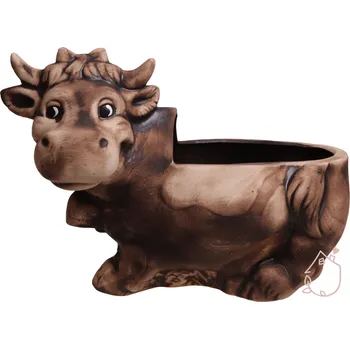 Květináč zahradní dekorace květináč | kráva keramický