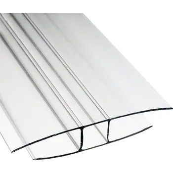 Stavební profil H-profil, 2000 × 8 mm, polykarbonát&nbsp;0001378