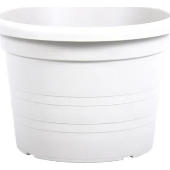 Květináč Květník CILINDRO plastový bílý d50x35cm