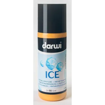 DARWI ICE satinovací barva na sklo 80ml zlatá