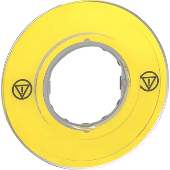 Rozvaděč Schneider Electric ZBY9121 3D kruhový štítek pro nouzové zastavení, bez popisu