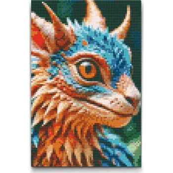 Diamantové malování Diamantové malování - Dračí mládě Velikost: 20x30cm, Rámování: Pouze srolované plátno, Diamanty: Kulaté