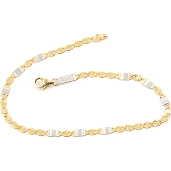 Náramek Dámský zlatý náramek ZLNA1425F 18 cm + Dárek zdarma