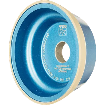 Brusný kotouč Pferd 68611021 | Diamantový brusný kotouč s pojivem z umělé pryskyřice Tvar 11V9 100 x 2 x 10 x 20 mm, D 126, PHT