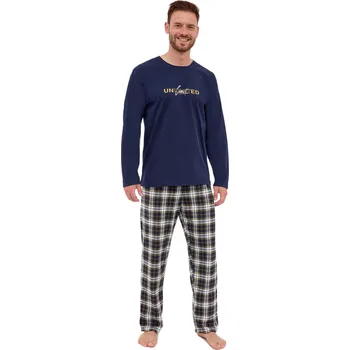 Pánské pyžamo Pánské pyžamo 124/269 Unlimited - CORNETTE tmavě modrá XXL
