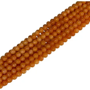 Korálek Achát oranžový 8mm šňůra