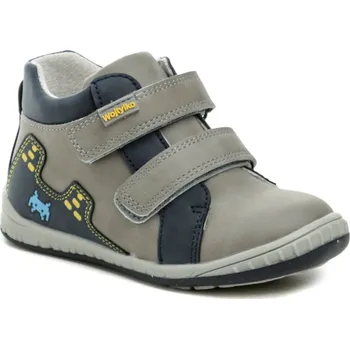 Chlapecké polobotky Wojtylko 2T24387 šedo modré dětské polobotky EUR 27