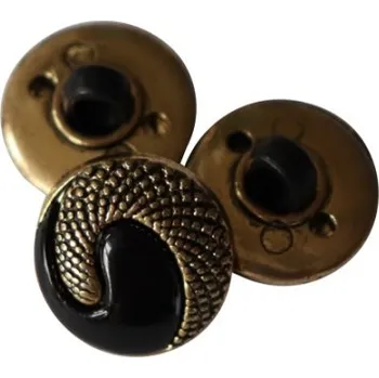 Knoflík 88066 Knoflík 8332/15 - Černá, 15 mm