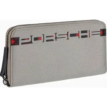 PORSCHE Wallet Turbo No. 1 Peněženka dámská psaníčko světle šedá (Vodoodpudivá peněženka od Porsche s 12 přihrádkami na kreditní karty.)