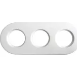 OBZOR DSR 00-00000-1301 Rámeček trojnásobný keramický RETRO, bílý